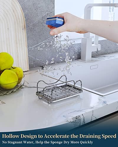 Consumest Stainless Steel Sponge Holder, Silver