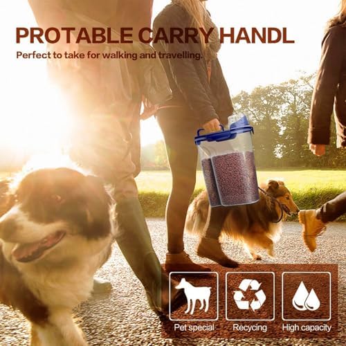 TIOVERY Dog Food Storage Container, 5-7 Lbs Airtight Pet Food
