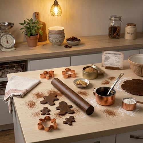 10.6 Inch Straight Rolling Pin – Smooth & Balanced Cute Wooden Dough