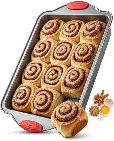 Boxiki Kitchen Non-stick 9x13 Rectangular Cake Pan - Durable Baking