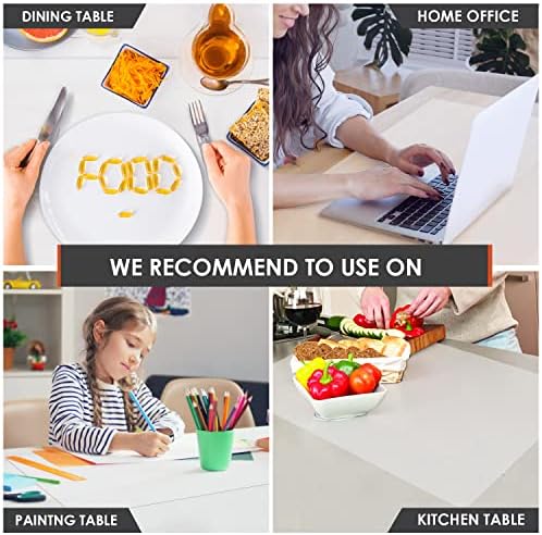 2 Pack Oversize Silicone Table Mats, Silicone Placemat Set of 2 for