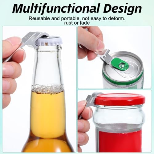 120 Pcs Bottle Opener Keychain, Wine Beer Opener Aluminum Thank You