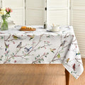 Horaldaily Spring Summer Tablecloth 60 x 84 Inch Rectangular Birds