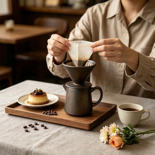 MaxVibe Ceramic Pour Over Coffee Maker Set, 15.5oz
