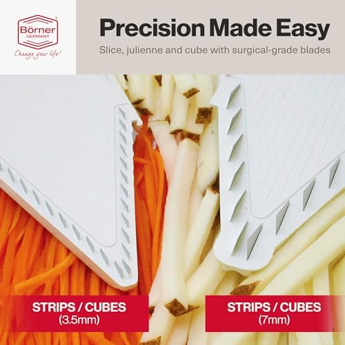 Swissmar V-PrepTM Mandoline Slicer – Versatile Kitchen Slicer for