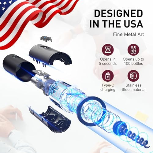 Electric Wine Opener, Rechargeable Cordless Wine Accessories