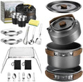 Leonyo 18PCS Camping Cookware Set, Camping Cooking Pot Pan Mess Kit