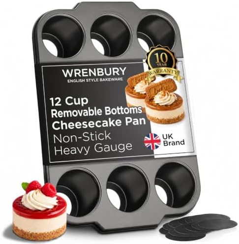 Wrenbury Pro Mini Cheesecake Pan - Nonstick Carbon Steel, Removable