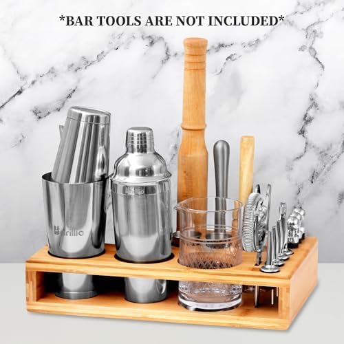Barillio Bamboo Stand for Bartender Kit Storage