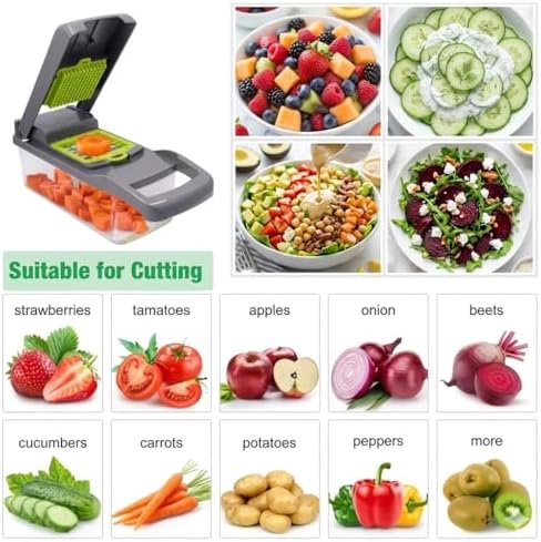 16-in-1 Vegetable Chopper and Mandoline Slicer