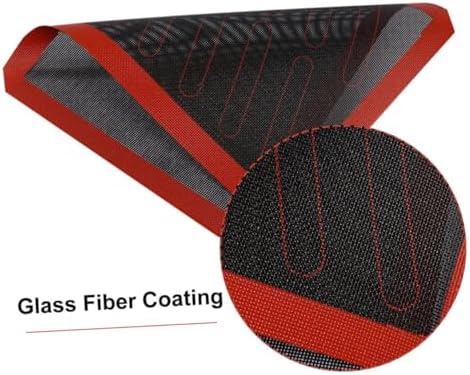 SOLUSTRE Silicone Baking Mat Non Stick Oven Pad Heat Resistant Glass