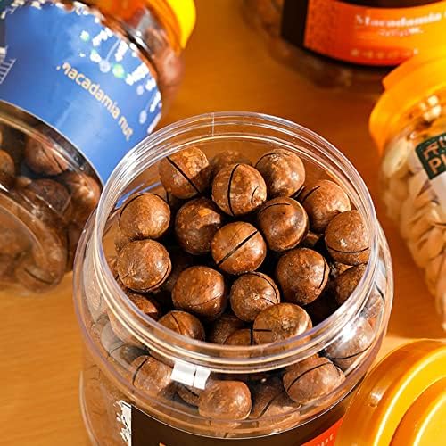 Lyellfe 4 Pack Clear Plastic Jars, Half Gallon Wide Mouth Storage