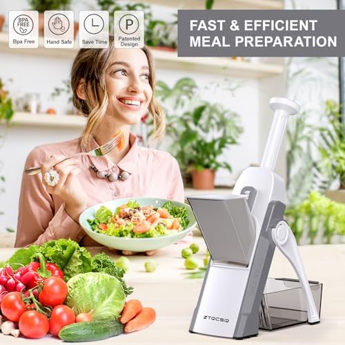 Safe Mandoline Slicer for Kitchen, Vegetable & Food Cutter (Only Slice)