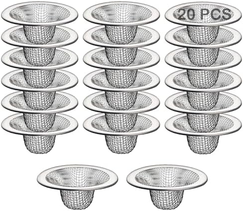 20Pcs Small Drain Mesh Basket, 2.125'' Bathroom Sink Drain Strainer