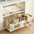 2 Pack Expandable Pull Out Cabinet Organiser Adjustable Width