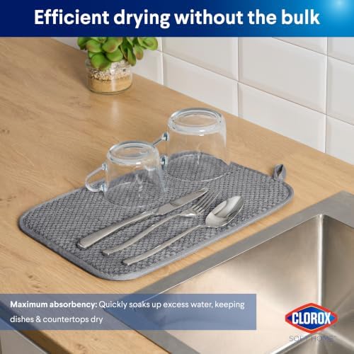 Clorox Plush Drying Mat - Polyester Polymide Blend - Ultra Absorbent