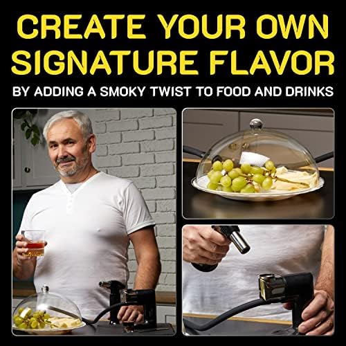 Cocktail Smoker Kit - Whiskey Smoker Kit - Smoke Infuser - Extended