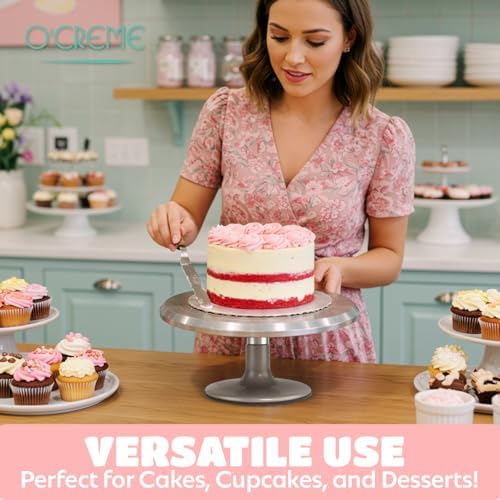O’Creme Cake Turntable Stand, 12 Inch