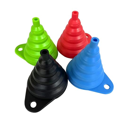 Set of 4 Silicone Collapsible Kitchen Funnel - Image 2