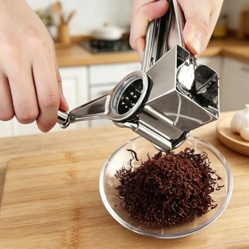 Rotary Cheese Grater, Hand Crank, Parmesan and Nuts