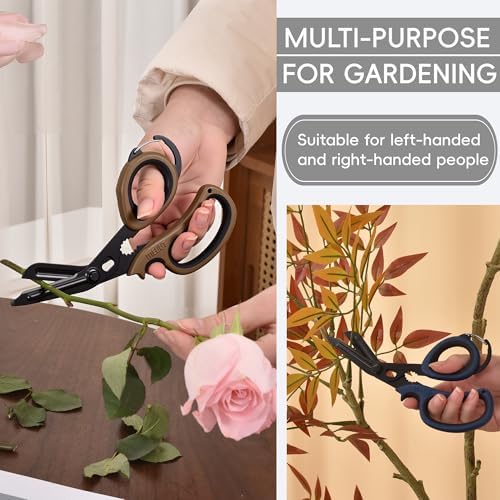 MEUUT All Purpose Scissors 2 PCS with Carabiner for Kitchen Outdoor