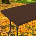 Moosfor Rectangle Spandex Fitted Table Cloth, 6FT Elastic Tablecloth