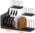 Cutting Board and Baking Sheet Organizer for Cabinet with Solid Metal
