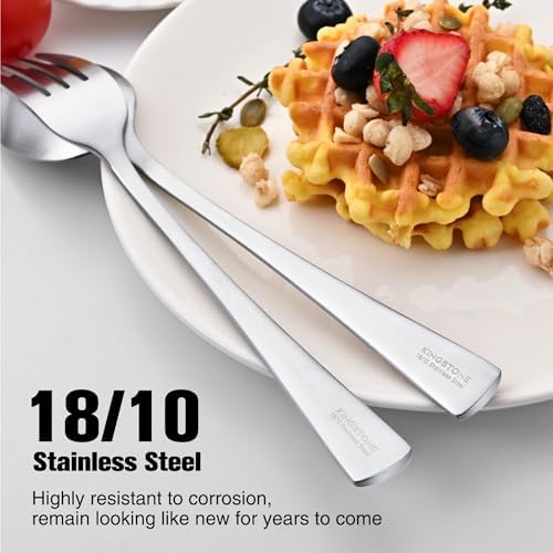 18/10 Flatware set for 4, 20 Piece Matte Stainless Steel Silverware