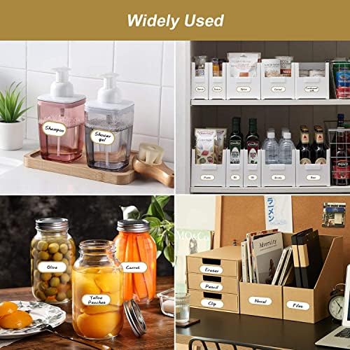 Spice Labels Stickers,Waterproof Pantry Labels for Mason Jars,Food