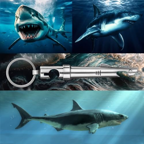 LKKCHER 2-in-1 Shark Bottle Opener, Novelty Keychain Corkscrew Wine