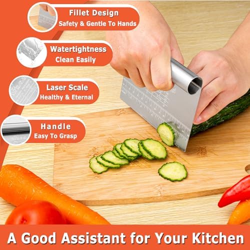 Bench Scraper Dough Chopper Onion Holder for Slicing Slicer Onion