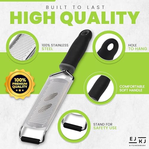 Stainless Steel Ultra Fine Cheese Grater Great for Hard Cheeses