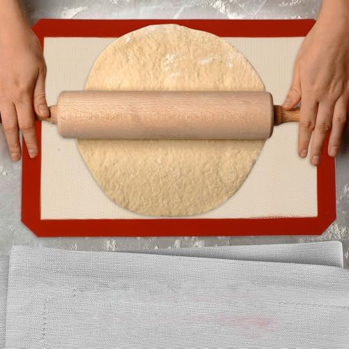 2pcs Silicone Baking Mat Nonstick Glass Fiber Liner Pastry Prep