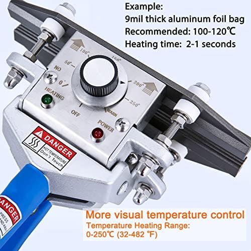 Mylar Bag Crimp Heat Sealer, Portable Hand Held
