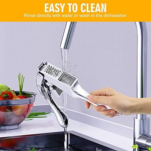 2-in-1 Stainless Steel Garlic Press and Slicer