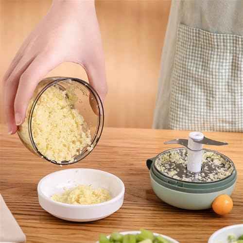 Manual Food Chopper, Portable,Hand Pull String Garlic Mincer Onion