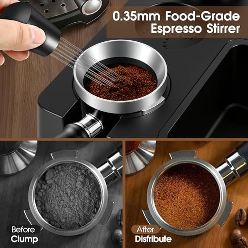 Reoszeank 54mm Espresso Accessories Kit, Tamping Station, Knock Box