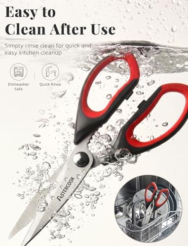 Astercook Kitchen Scissors, 3-Pack Heavy Duty Kitchen Shears with