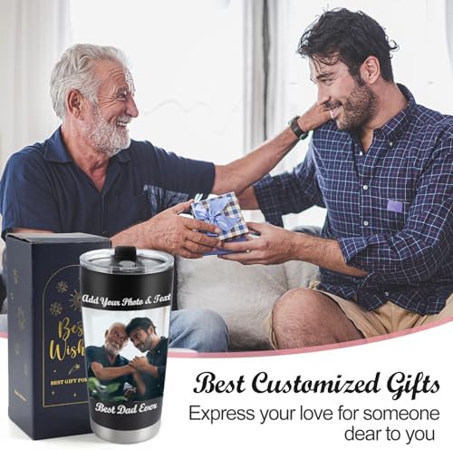 Personalized Coffee Tumbler with Picture & Text