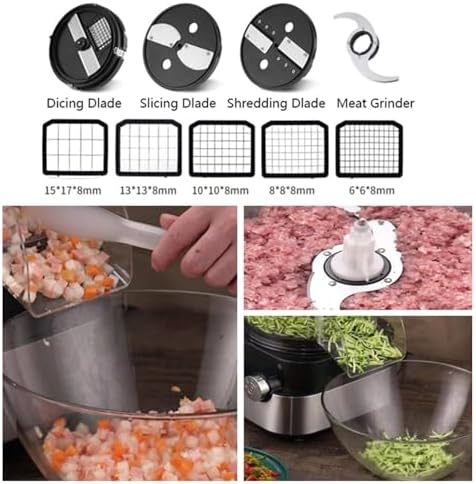 Vegetable Dicing Machine, 5L Food Chopper, Blender & Mixer