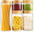 AISIPRIN Airtight Glass Jar with Lid, Glass Storage Containers with