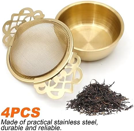 304 Stainless Steel Tea Drain Strainer Tea Filter Mesh Tea Drip Bowls