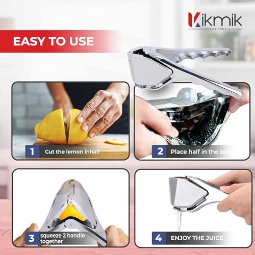 Stainless Steel Foldable Citrus Squeezer, Silver