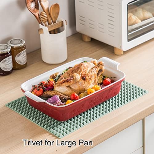 Colinda Silicone Dish and Cup Drying Mat - Extra Large Trivet for Hot