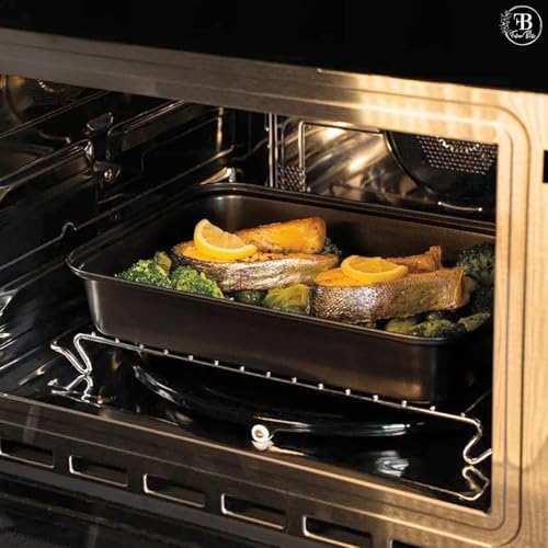 Fusion Bliss Nonstick Baking Sheets Set – 3-Piece Heavy Duty Carbon