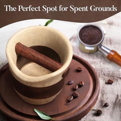 Leavitt Bay Espresso Espresso Knock Box & Anti-Slip Barista Grounds