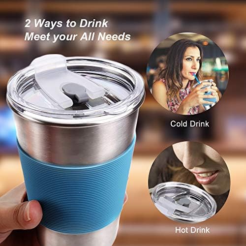 6 Pack Stainless Steel Tumblers & Water Glasses for Kids and Adults