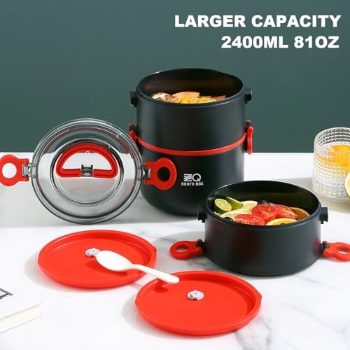 3-Tier Stackable Lunch Box Set with Thermo Bag and Utensils