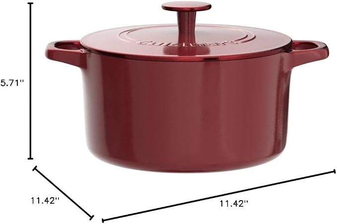 Cuisinart Chef's Classic Enameled Cast Iron Round Covered Casserole - Image 2