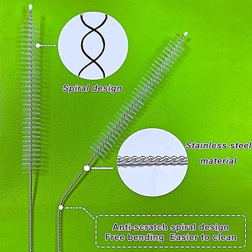 Straw Brush Long 14 Inch, Straws Cleaner Brush of Bristles Diameter